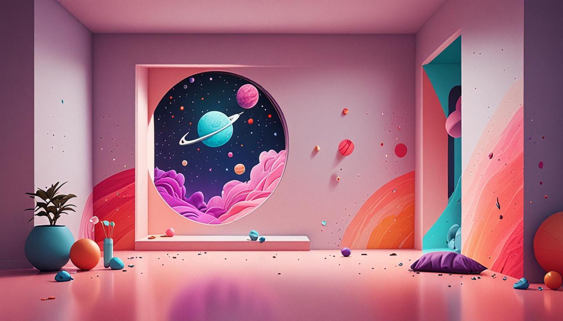 How Colors Influence Space Perception in Minimalist Environments